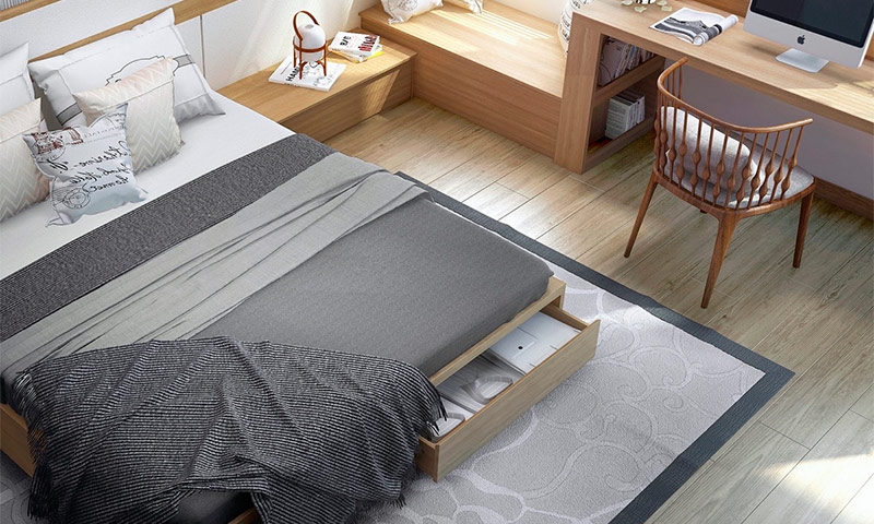 Camere da letto in stile minimalista