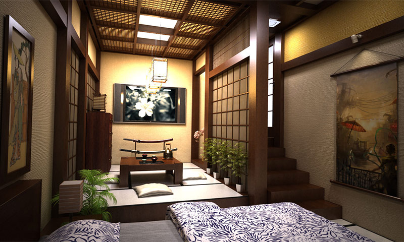 Japonský štýl v interiéri - pravidlá dizajnu