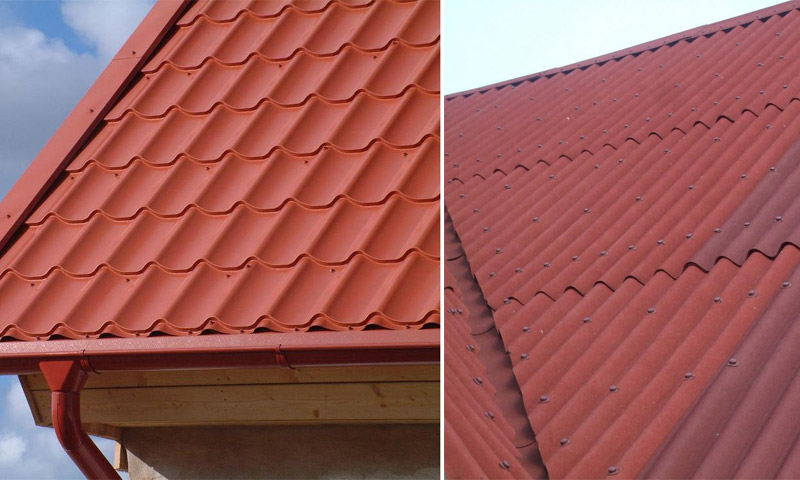 Ngói kim loại hoặc Ondulin - chọn làm mái nhà