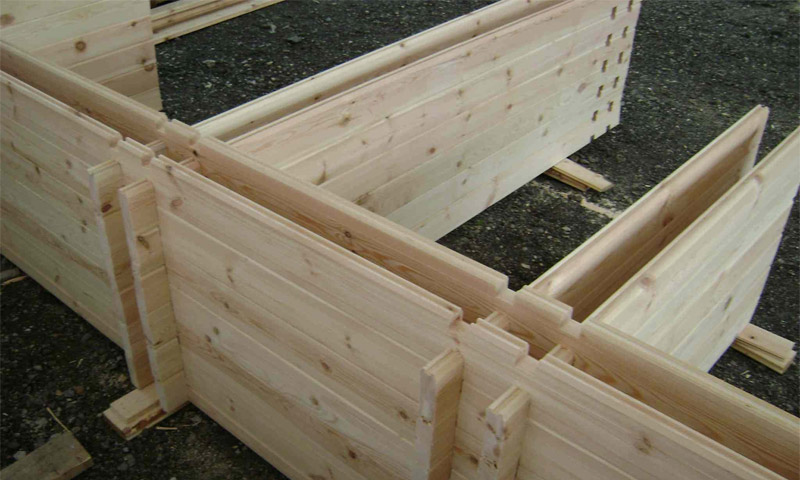 Recensioner om användning av en dubbel balk för konstruktion av husväggar
