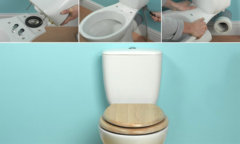 Sådan installeres et toilet selv