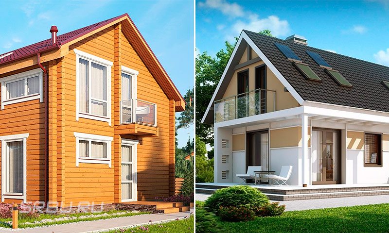 Шта је боља кућица од оквира или дрвене куће - поређење материјала