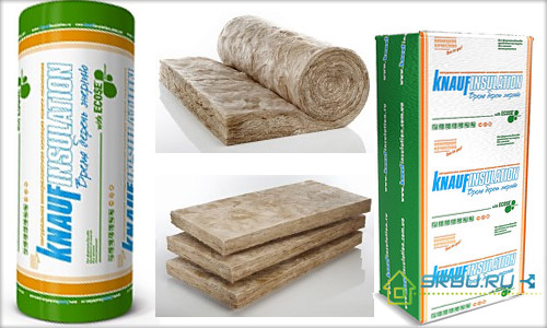 Technical characteristics of insulation Knauf
