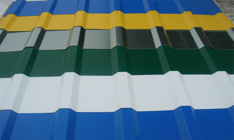 What are the types of corrugated board for walls, roofs and fences
