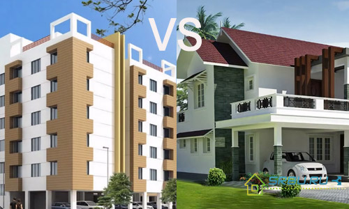 Hva du skal velge et privat hus eller leilighet